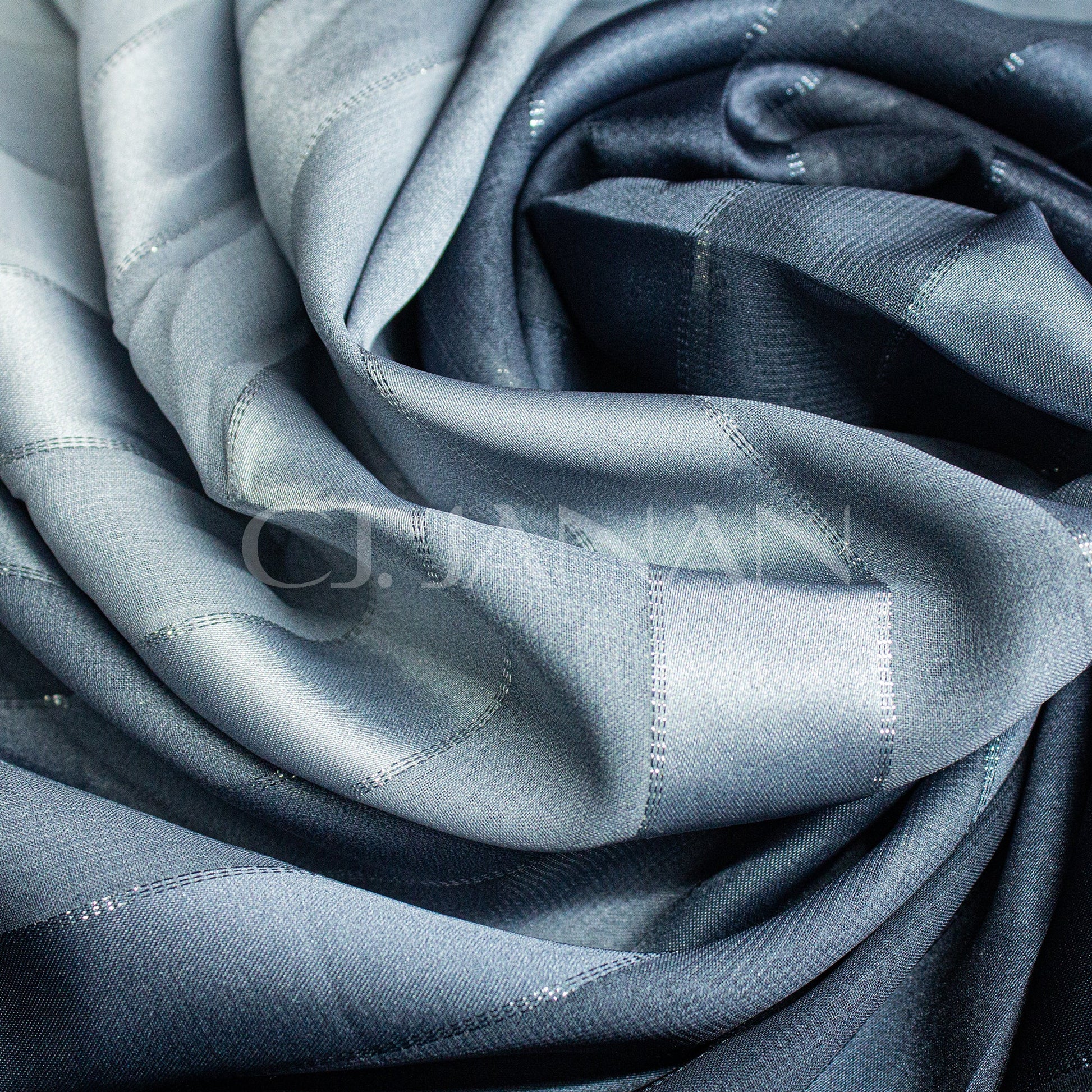 Silk Hijab Steel Blue