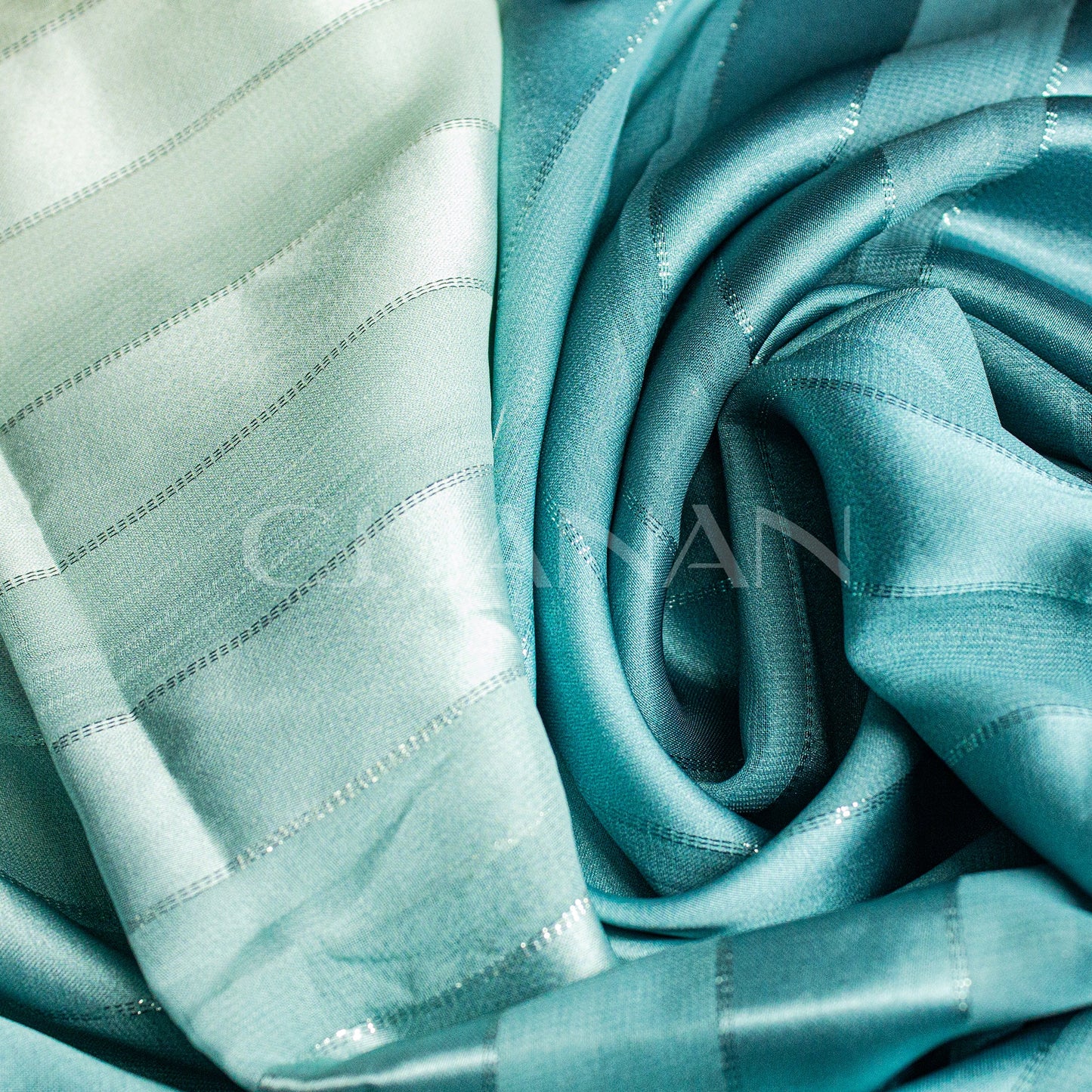 Silk Hijab Teal Blue 