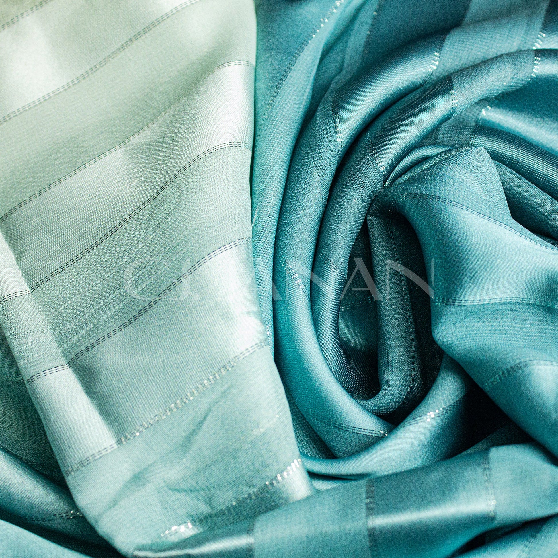 Silk Hijab Teal Blue 