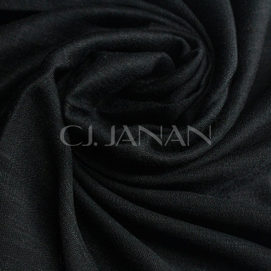 Turkish Lawn Hijab Jet Black